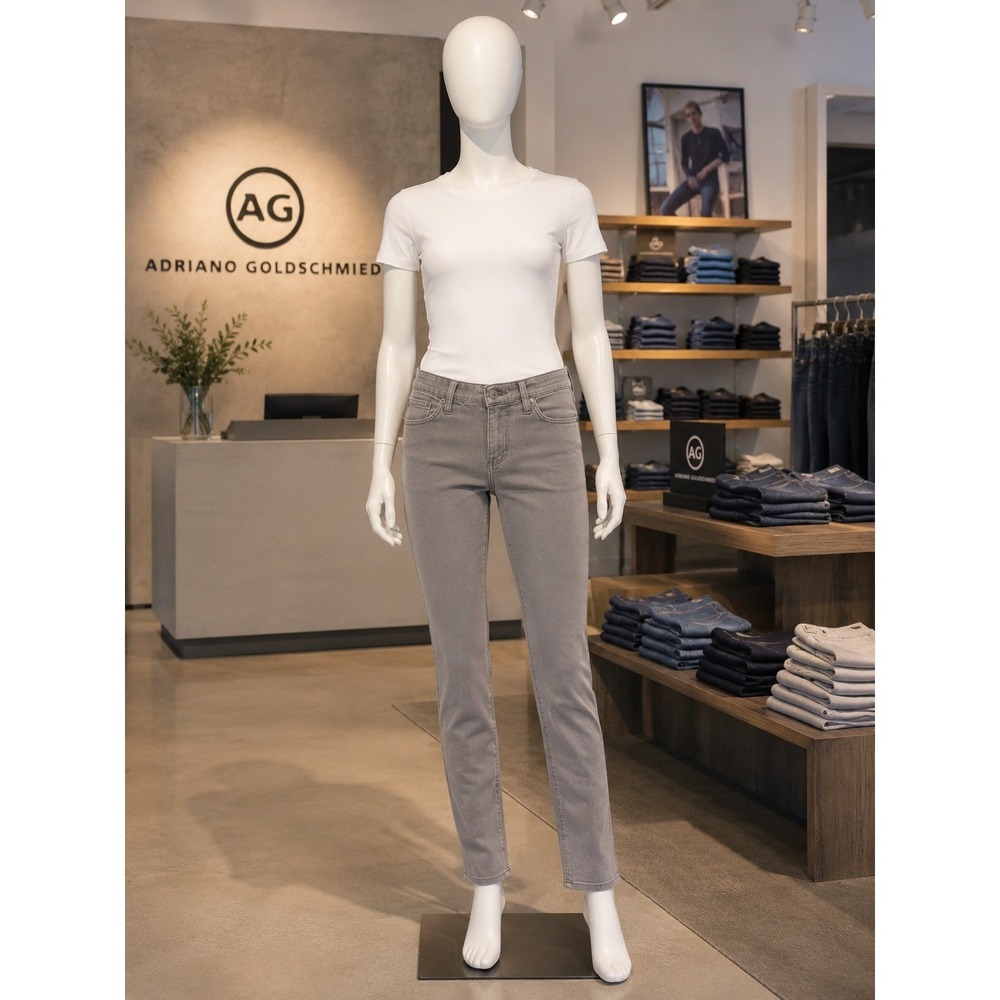 AG Adriano Goldschmied "The Prima" Mid-Rise Cigarette Pants 24R